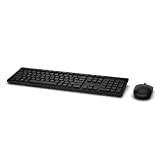 Dell km636 clavier QWERTZ Allemand sans fil noir – Clavier (RF sans fil, bureau, Mechanical Key Switch, sans fil, batterie)