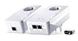 Devolo dLAN 1200 + WiFi ac Starter Kit + Clé USB WiFi USB AC POWERLAN Adaptateur (2 Adaptateur en kit + Clé ...