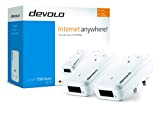 Devolo Dlan 550 Duo+ Se Powerline Kit (500 Mbps, 2 adaptateurs Homeplug PLC, 2 Ports LAN, Pass-Through, accès Ethernet Via ...