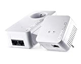 devolo dLAN 550 WiFi 4 (n) Starter Kit : 2x Adaptateurs CPL WiFi, Prise Gigogne, (500 Mbit/s via CPL, 1x ...