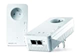 devolo Magic 2 WiFi 5 (ac) Starter Kit: 2x Adaptateurs CPL WiFi, Prise Gigogne (2400 Mbits, 3x Ports Ethernet Gigabit), ...