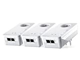 devolo Magic 2 WiFi 6 (ax) Mesh Multiroom Kit : 3x Adaptateurs CPL WiFi, Prise Gigogne (2.400 Mbits, Mesh, 6x ...
