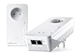 Devolo Magic 2 WiFi 6 (ax) Starter Kit : 2x Adaptateurs CPL WiFi, Prise Gigogne (2400 Mbits, 3x Ports Gigabit ...