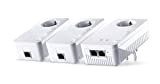 Devolo multimédia Power Kit (DLAN 1200 + WiFi Adaptateur, 2 x Adaptateur Powerline, 4 x Gigabit, idéal pour la Diffusion ...