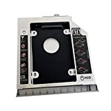 DeYoung 2ème disque dur HDD SSD Caddy adaptateur pour HP Elitebook 8460p 8460w 8470p 8470w avec encadrement façade + Support ...