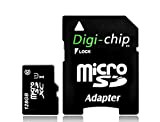 Digi-Chip Carte mémoire Micro SD 128 Go UHS-1 haute vitesse pour smartphone Sony Xperia XZ, XZ2, Xperia XA1, XA2, X Compact, Xperia ...