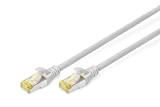 DIGITUS Câble LAN Cat 6A - 0,25m - RJ45 Câble réseau - S/FTP Blindé - Compatible Cat-6 & Cat-7 - ...