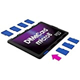 DiMeCard micro8 Porte Cartes Mémoire microSD (Ultrafin, format carte de crédit, étiquette inscriptible)