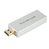 DINESA Portable CT7601 + ES9018K2M + MAX97220 DSD128 32Bit/192KHZ USB DAC HiFi Carte Audio Externe DéCodeur USB pour Ordinateur (Argent)