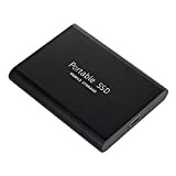 Disque Dur Externe 1To - 2,5po USB 3.0 ultrafin Design métallique HDD Portable pour Mac, PC, Ordinateur Portable (Noir)