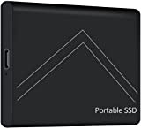 Disque Dur Externe, 2To - USB 3.1 Ultra-Mince 2.5" Design métallique HDD Portable pour PC, Mac, Portable (Noir)