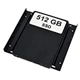 Disque dur SSD 512 Go avec cadre de montage (2,5" à 3,5") compatible avec carte mère MSI Z170A SLI Plus ...