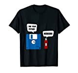 Disquette clé USB je suis votre père ordinateur rétro drôle T-Shirt