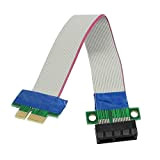 DollaTek PCI-Express PCI-E 1X Card Riser Flex Extender Câble d'extension pour PC