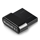 Dongle Bluetooth 5.1 USB Adaptateur Bluetooth, Clé Bluetooth Faible Latence pour Casque, Souris, Manette, Clavier, Tablette, Imprimantes, Compatible avec Windows ...