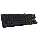 DREVO Calibur Wired RGB Mechanical Keyboard, 60% Mini USB Wired, FR Layout (Brown Switch, Black)