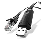 DriverGenius U2RJ45-A | Câble de Console Adaptateur USB 2.0 Type-A vers RJ45 (Serial, RS-232, M/M)