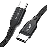 DriverGenius UC100-10Gbps USB-C, 100W PD3.0 PC Backup Cable USB-C Fast Delivery, 4K/60Hz Video (DisplayPort Alt Mode),1.8-M
