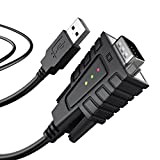 DriverGenius USB232A-B | Adaptateur USB vers Série DB9 RS232 avec 3 x LEDs