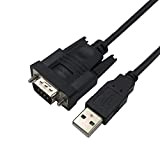 DSD TECH SH-RS232A USB vers RS232 Série DB9 Câble Adaptateur avec FTDI FT232 Puce pour Windows, Linux, Mac OS (5.9 ...
