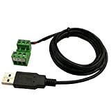 DSD TECH SH-U14 Câble USB vers RS485 Puce FTDI intégrée avec bornier 1.8M / 5.9FT