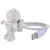 DUBENS Astronaut veilleuse Spaceman Astro Lampe réglable, fonctionne sur USB ou LED ajustables Nuit Lumière Lampe de chevet bureau pour ...
