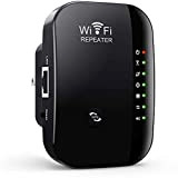 Dupelec (Noir) Répéteur Wi-Fi sans fil, 300 Mbps amplificateur signal Wi-Fi Range Extender Wi-Fi Repeater, Mode AP/Repeater, Port LAN RJ45, ...