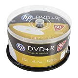 DVD+R 16x disques Vierges imprimables à Jet d'encre (120 Minutes/4,7 Go) - Boîte à 50 disques