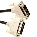 DVI PC/Laptop Moniteur Afficher câble 18+1 Mâle Fiches Avec Ferrite 1,8 m [1.8 mètre]