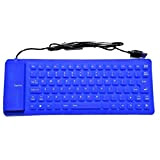 Dynamovolition Portable USB Keyboard Flexible Water Resistant Soft Silicone Gaming Keyboard for Tablet Computer Laptop PC