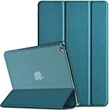 EasyAcc Étui pour iPad Air 2, Smart Cover Back Cover Matte Translucent Auto on/Off pour iPad Air 2 A1566/A1567 (Paon ...
