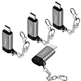 EasyULT Adaptateur USB C vers Micro USB [Lot de 4], Adaptateur Type C Femelle Micro USB Male Connecteur Support Charge&Sync ...