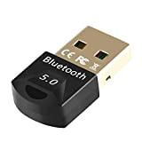 EasyULT USB Bluetooth 5.0 Adaptateur, Dongle USB Bluetooth Adaptateur Compatible avec Windows 10/8.1/8/7, Mini Clé USB Bluetooth 5.0 pour Casques, ...