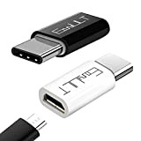 EasyULT USB C Adaptateur [2-Pièces], Adaptateur USB Type C vers Micro USB Connecteur, pour New i/Pad, Samsung Galaxy S9/S8/Note 9/8, ...