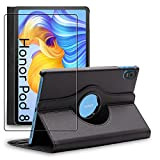 ebestStar - Housse Compatible avec Honor Pad 8 Coque Support Rotatif 360°, Etui Protection PU Cuir, Noir + Film Verre ...