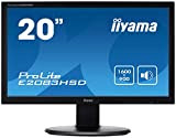 Ecran iiyama 22'' Prolite E2083HSD-B1, 1600x900, 5 ms VGA/DVI, flicker free, blue light, speakers