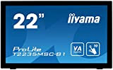 Ecran iiyama 22'' Prolite T2235MSC-B1 tactile Multi-Touch P-Cap, Full HD VGA/DVI/DP speakers