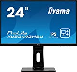 Ecran iiyama 24'' ProLite XUB2492HSU-B1 IPS Full HD VGA/DP/HDMI Hub USB Pied réglable, Flicker free blue light, speakers