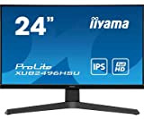 Ecran iiyama 24" ProLite XUB2496HSU-B1 IPS Slim, FHD, HDMI/DP/USB-HUB, 1ms, pied reglable, Flicker free blue light, freesync, speakers