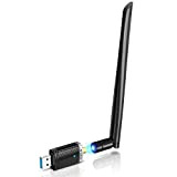 EDUP USB WiFi 1300Mbps Adaptateur avec Antenne pour Les Jeux , USB3.0 Double Bande Dongle 5dBi pour PC Compatible avec ...