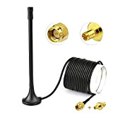 Eightwood Antenne 3G 4G Adaptateur SMA 3.5dBi Support Magnétique Omni RG174 Câble 3M + Adaptateur SMA Femelle vers TS9 Male ...