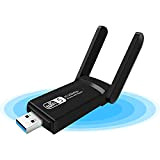 ElecMoga Clé WiFi, 1200Mbps Adaptateur Wifi USB 3.0 double bande 2.4G/5Ghz WiFi Dongle 5dBi High Gain Antenne Wifi Stick Mini ...