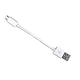 ELECTRÓNICA REY Câble Micro USB mâle vers USB 2.0, Chargeur y Transfert de données, 10 cm, Blanche