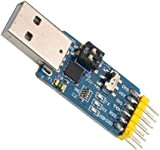 ElectroWorldFR CP2102 6-en-1 USB to Serial Converter, Multifunctional USB vers TTL/RS485/RS232, TTL-RS232/485, 232 à 485 Serial Debug Tool CP2102