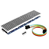 ElectroWorldFR MAX7219 4 en 1 Dot Matrix MCU LED 8 x 32 Module d'Affichage Compatible avec Arduino et Raspberry Pi