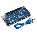 ELEGOO Carte Mega R3 ATmega modèle de 2560 et de 16U2 Board Bleu avec Câble USB Compatible avec Les projets ...