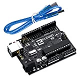 ELEGOO UNO R3 Carte Controller Board Microcontrôleur avec Câble USB Bleu Compatible avec Les projets Arduino IDE Conforme RoHS