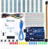 ELEGOO UNO R3 Carte Kit De Démarrage Basique avec Guide d'utilisation Français Kit d'apprentissage de Base Projet Compatible avec Arduino ...
