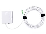 Elfcam® - 10 Mètres Cable Fibre Optique Renforcé SC/APC à SC/APC Simplex Monomode (Diamètre: 4,0mm), Equipé d'une PTO, Rallonge Utilisée ...