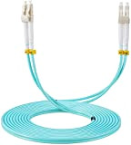 Elfcam® - Câble à Fibre Optique LC/UPC á LC/UPC, OM3 Multimode Duplex Jarretière Fibre Optique 50/125um LSZH (1M)